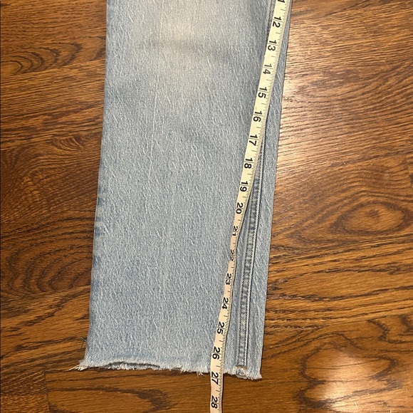 Abercrombie & Fitch the 90s Straight Mid-rise Jeans size 27 short raw hem - Picture 9 of 9